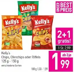 Sutterlüty Kelly's Chips, Ofenchips oder Riffels Angebot