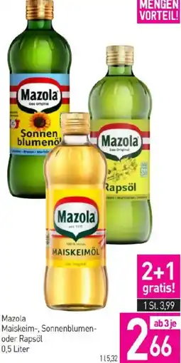 Sutterlüty Mazola Maiskeim-, Sonnenblumen- oder Rapsöl Angebot
