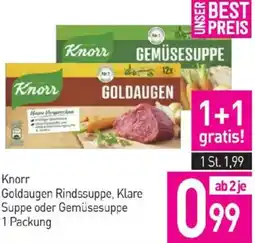 Sutterlüty Knorr Goldaugen Rindssuppe, Klare Suppe oder Gemüsesuppe Angebot