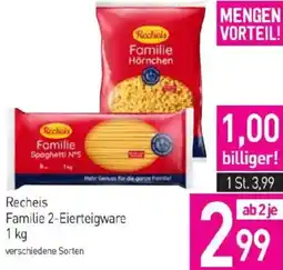 Sutterlüty Recheis Familie 2-Eierteigware Angebot