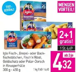 Sutterlüty Iglo Fisch-, Brezel- oder Back- fischstäbchen, Fisch'n' Rösti, Goldschatz oder Polar-Dorsch in Knusperhülle Angebot