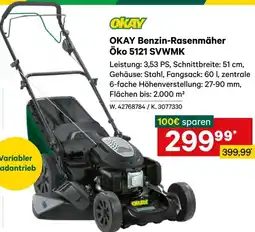 Lagerhaus Okay benzin-rasenmäher öko 5121 svwmk Angebot