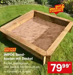Lagerhaus Impos sandkasten mit deckel Angebot