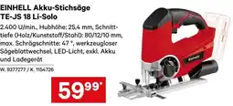 Lagerhaus Einhell akku-stichsäge te-js 18 li-solo Angebot