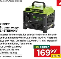 Lagerhaus Zipper stromerzeuger zi-ste1100iv Angebot