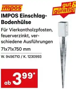 Lagerhaus Impos einschlag- bodenhülse Angebot