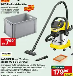 Lagerhaus Kärcher nass-/trocken- sauger wd 5 s v-25/5/22 Angebot