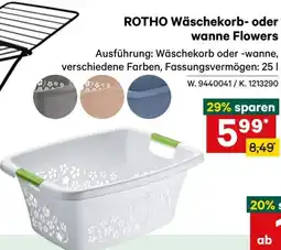 Lagerhaus Rotho wäschekorb- oder wanne flowers Angebot
