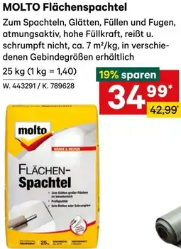 Lagerhaus Molto flächenspachtel Angebot