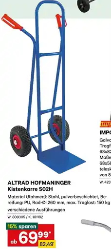 Lagerhaus Altrad hofmaninger kistenkarre s02h Angebot