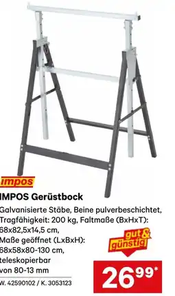 Lagerhaus IMPOS Gerüstbock Angebot