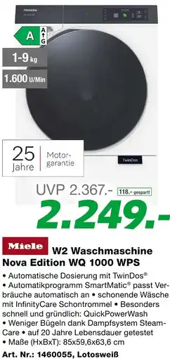 EP W2 waschmaschine nova edition wq 1000 wps Angebot