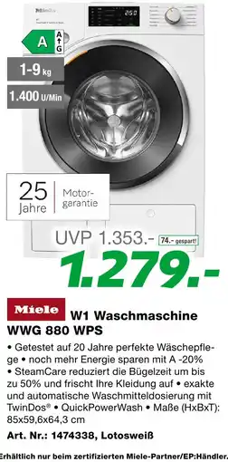 EP W1 waschmaschine wwg 880 wps Angebot
