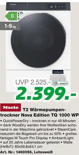 EP T2 wärmepumpen- trockner nova edition tq 1000 wp Angebot