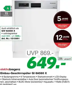EP Einbau-geschirrspüler gi 6a580 x Angebot