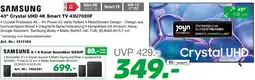 EP Samsung 43" crystal uhd 4k smart tv 43u7020f Angebot
