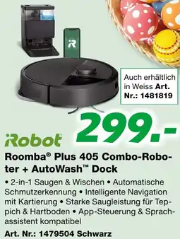 EP Roomba Plus 405 Combo-Robo- ter + AutoWash Dock Angebot