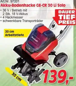 Zgonc Akku-bodenhacke ge-cr 30 li solo Angebot
