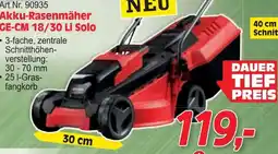 Zgonc Akku-rasenmäher ge-cm 18/30 li solo Angebot