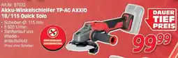 Zgonc Akku-winkelschleifer tp-ag axxio 18/115 quick solo Angebot