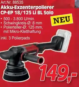 Zgonc Akku-exzenterpolierer cp-ep 18/125 li bl solo Angebot