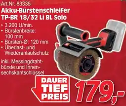 Zgonc Akku-bürstenschleifer tp-br 18/32 li bl solo Angebot