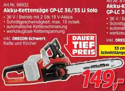 Zgonc Akku-kettensäge gp-lc 36/35 li solo Angebot