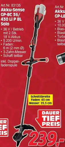 Zgonc Akku-sense gp-bc 36/ 430 li p bl solo Angebot
