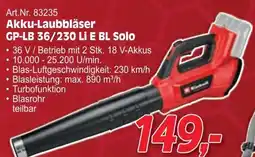 Zgonc Akku-laubbläser gp-lb 36/230 li e bl solo Angebot