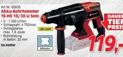 Zgonc Akku-bohrhammer te-hd 18/20 li solo Angebot