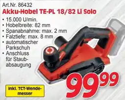 Zgonc Akku-hobel te-pl 18/82 li solo Angebot