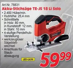 Zgonc Akku-Stichsäge TE-JS 18 Li Solo Angebot