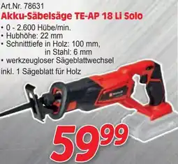 Zgonc Akku-Säbelsäge TE-AP 18 Li Solo Angebot