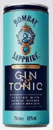 Travel FREE Bombay Sapphire & Tonic Angebot