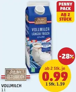 PENNY Vollmilch Angebot