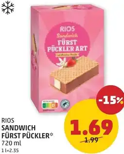 PENNY Rios sandwich fürst pückler art Angebot