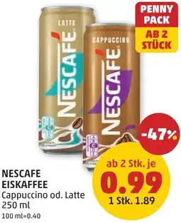 PENNY Nescafe eiskaffee cappuccino od. latte Angebot