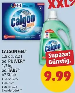 PENNY Calgon gel od. pulver od. tabs Angebot