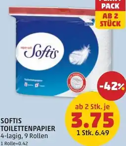 PENNY Softis toilettenpapier Angebot