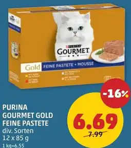 PENNY Purina gourmet gold feine pastete Angebot