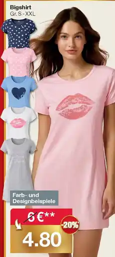 Woolworth Bigshirt Angebot