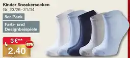 Woolworth Kinder Sneakersocken Angebot