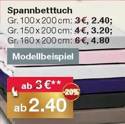 Woolworth Spannbetttuch Angebot