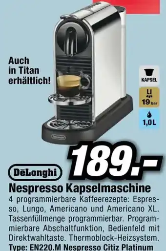 DeLonghi Nespresso Kapselmaschine