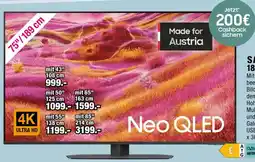 Red Zac Samsung 189 cm neo qled 4k vision al smart tv Angebot