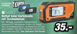 Red Zac Notfall solar kurbelradio mit taschenlampe Angebot