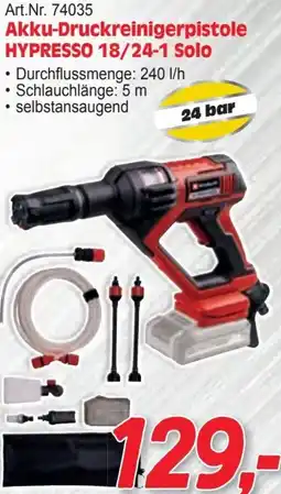 Zgonc Akku-Druckreinigerpistole HYPRESSO 18/24-1 Solo Angebot