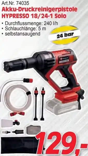 Zgonc Akku-Druckreinigerpistole HYPRESSO 18/24-1 Solo Angebot