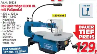 Zgonc Dekupiersäge DECO XL mit Fußpedal Angebot