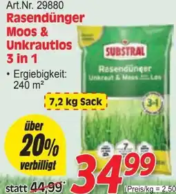 Zgonc Rasendünger Moos & Unkrautlos 3 in 1 Angebot